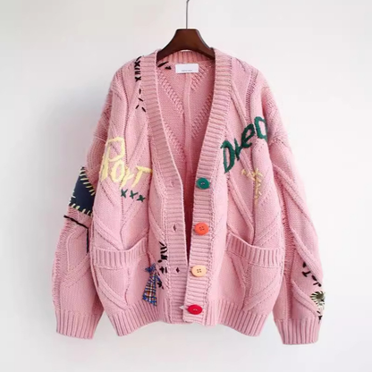 Âme Jeune Embroided Cardigan